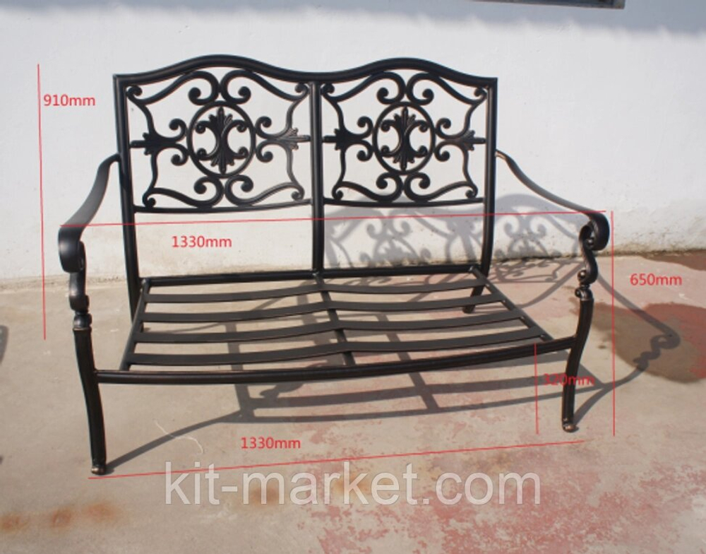 Комплект литой мебели для отдыха Venice, античная бронза