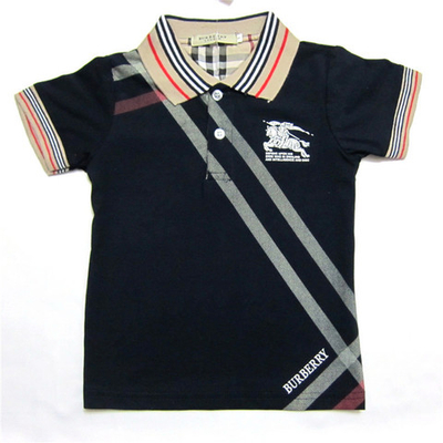 Футболка-поло с полосатым воротником и отделкой