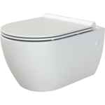 Унитаз подвесной с биде Boheme Bianca 963-SET-2-W, белый глянец с крышкой-сиденьем с микролифтом