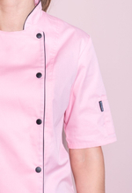 Китель повара женский розовый "Лилит"