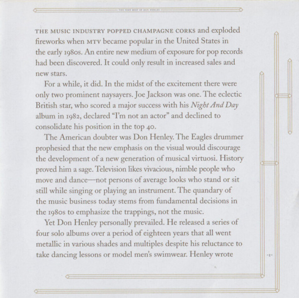 Don Henley / The Very Best Of Don Henley (CD+DVD)