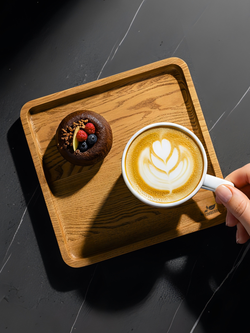 Поднос деревянный квадратный 25х25 см