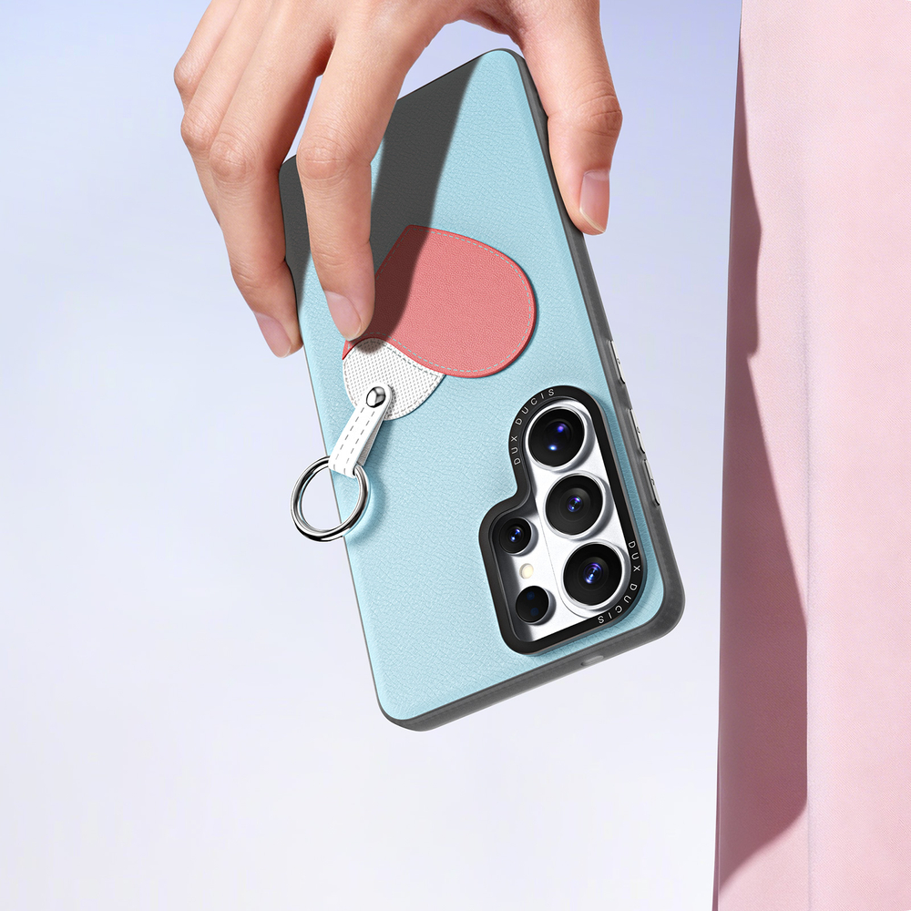 Чехол синего цвета для Samsung Galaxy S26 Ultra, серия Luvy Series Case (со съемным ремешком) от Dux Ducis