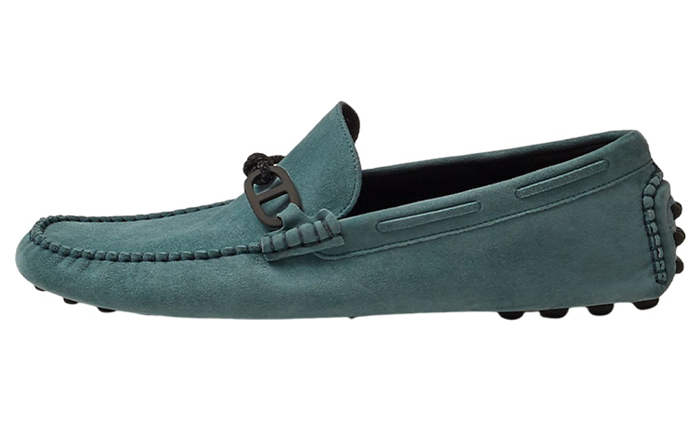 HERMES Alessandro Men"s Casual Shoes Men"s Blue
