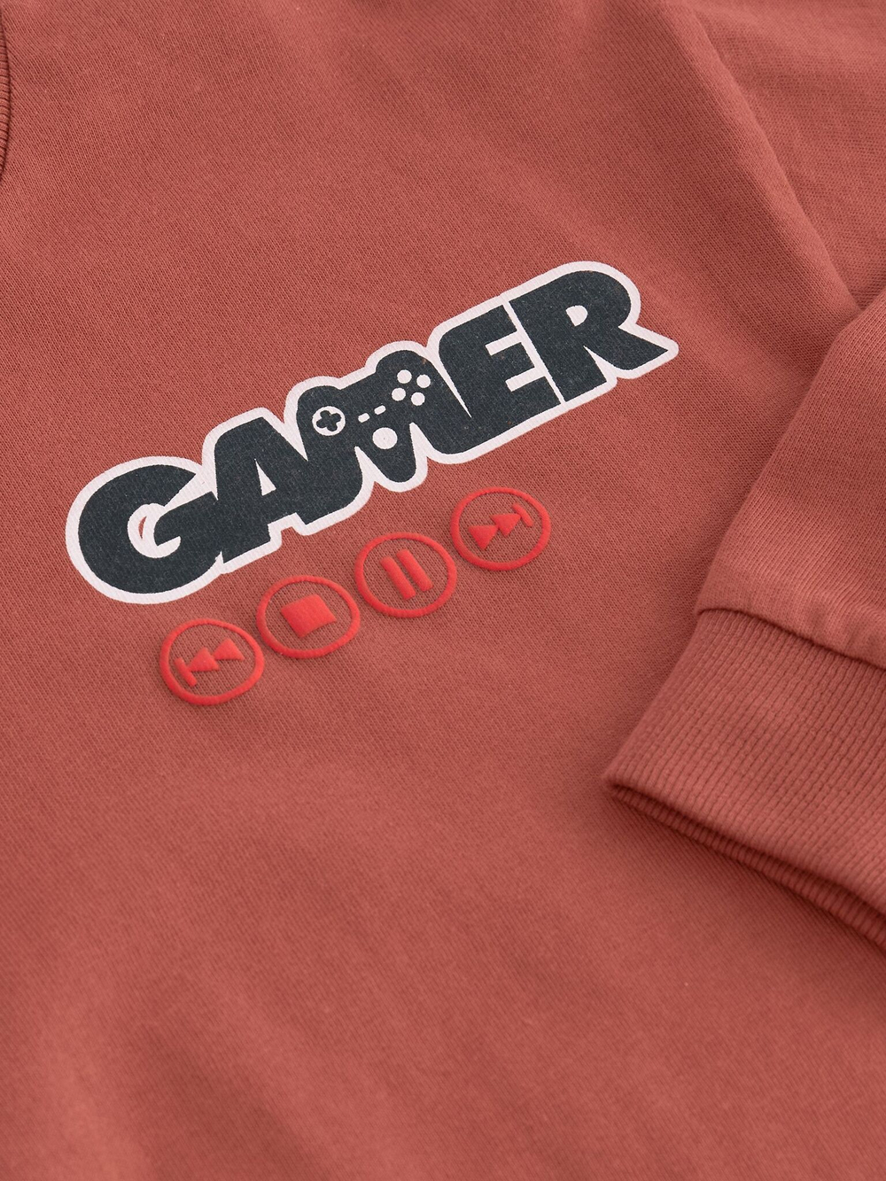 Лонгслив для мальчика Next 684-182, Кирпичный