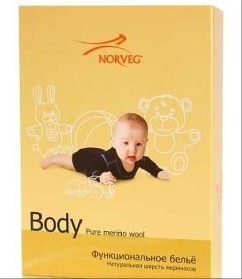 Термобелье детское боди с длинным рукавом Norveg 4SUB04L