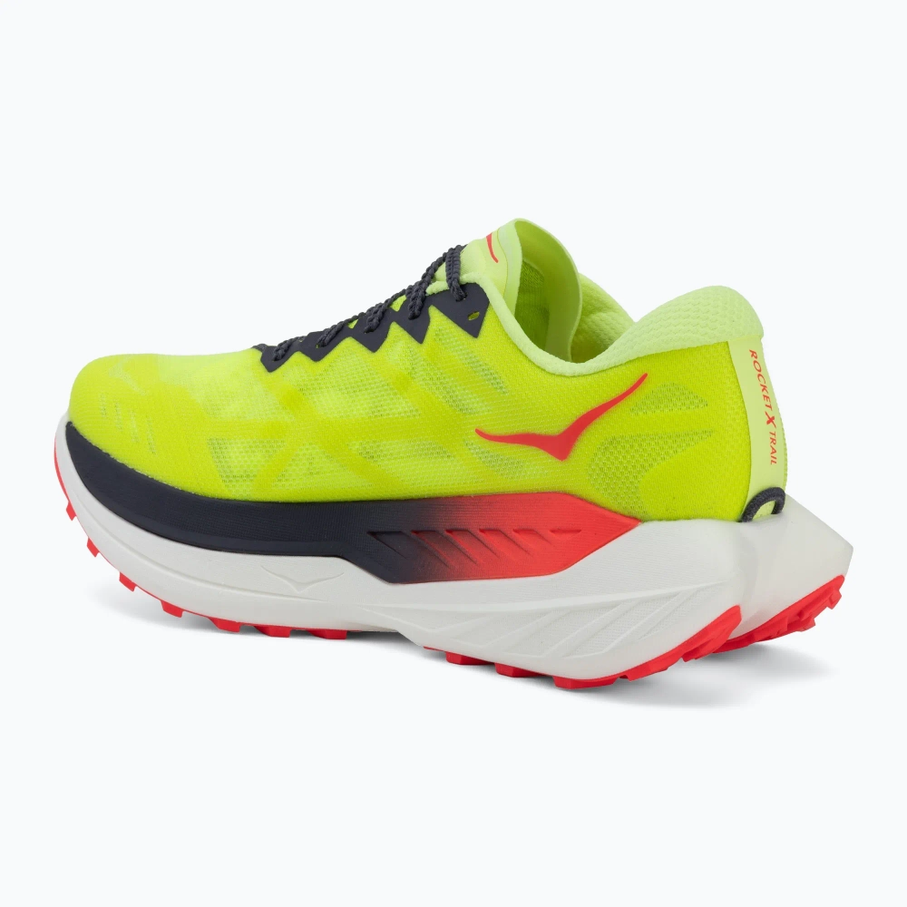 Кроссовки для бега HOKA Rocket X Trail neon Yuzu/neon flame
