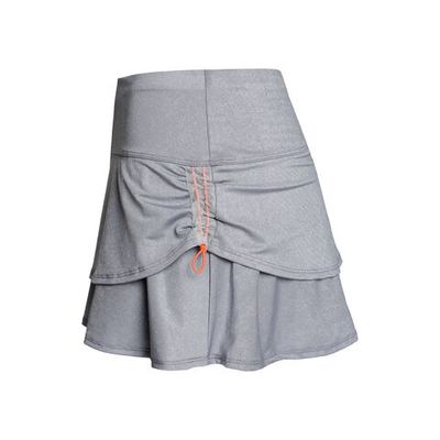 Женская теннисная юбка Lucky in Love Spark Ruche Skirt Women - Grey