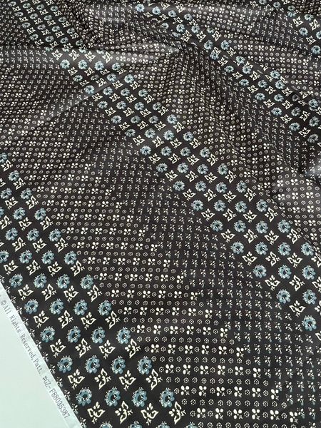 ЭТНО НАБИВКА НА ЧЕРОМ, ИМИТАЦИЯ, ПОЛОСКИ - 100% хлопок 5