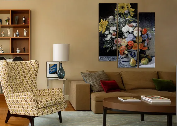 Модульная картина "Цветы в вазе"