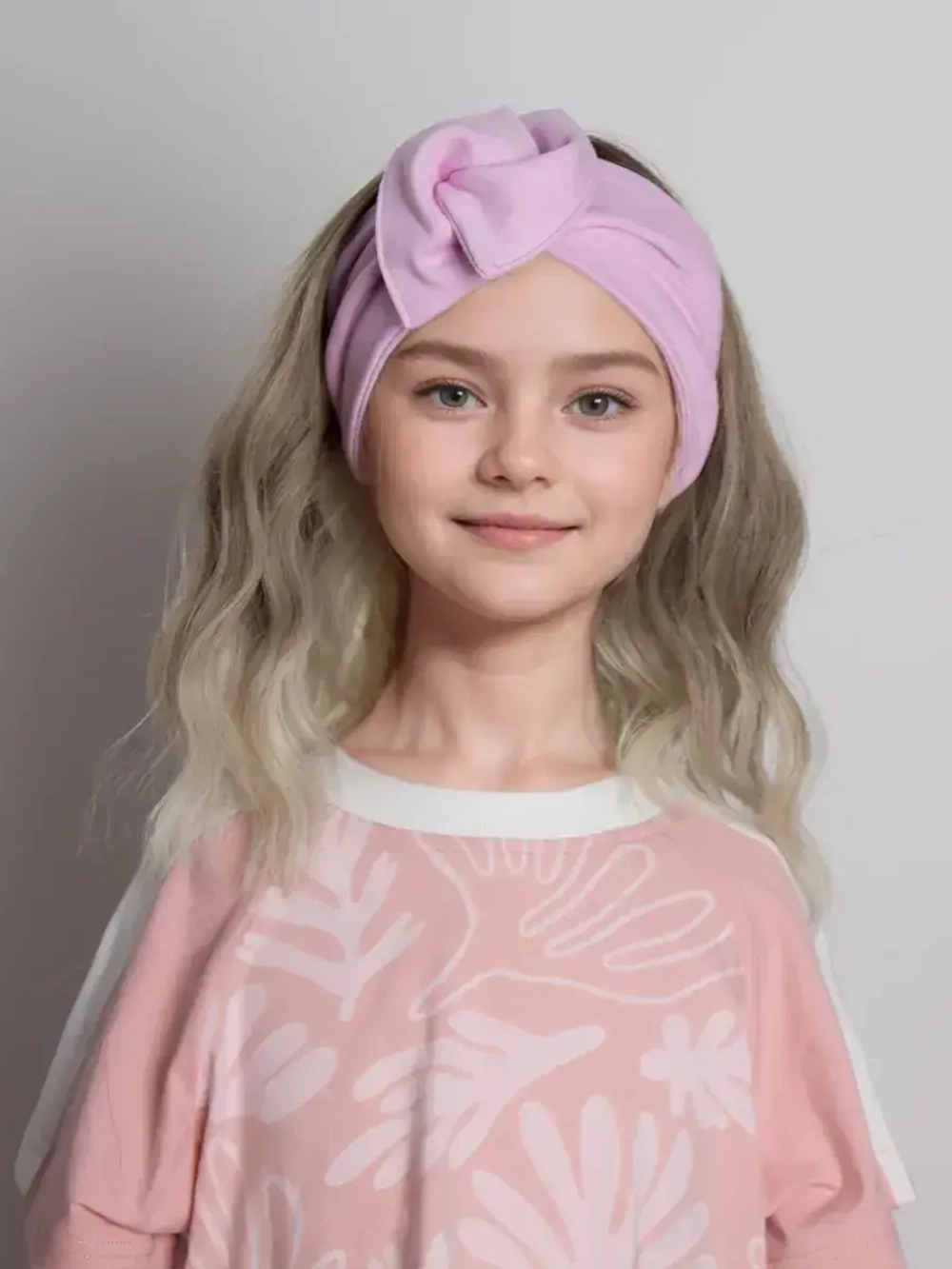 Повязка на голову трикотажная детская
