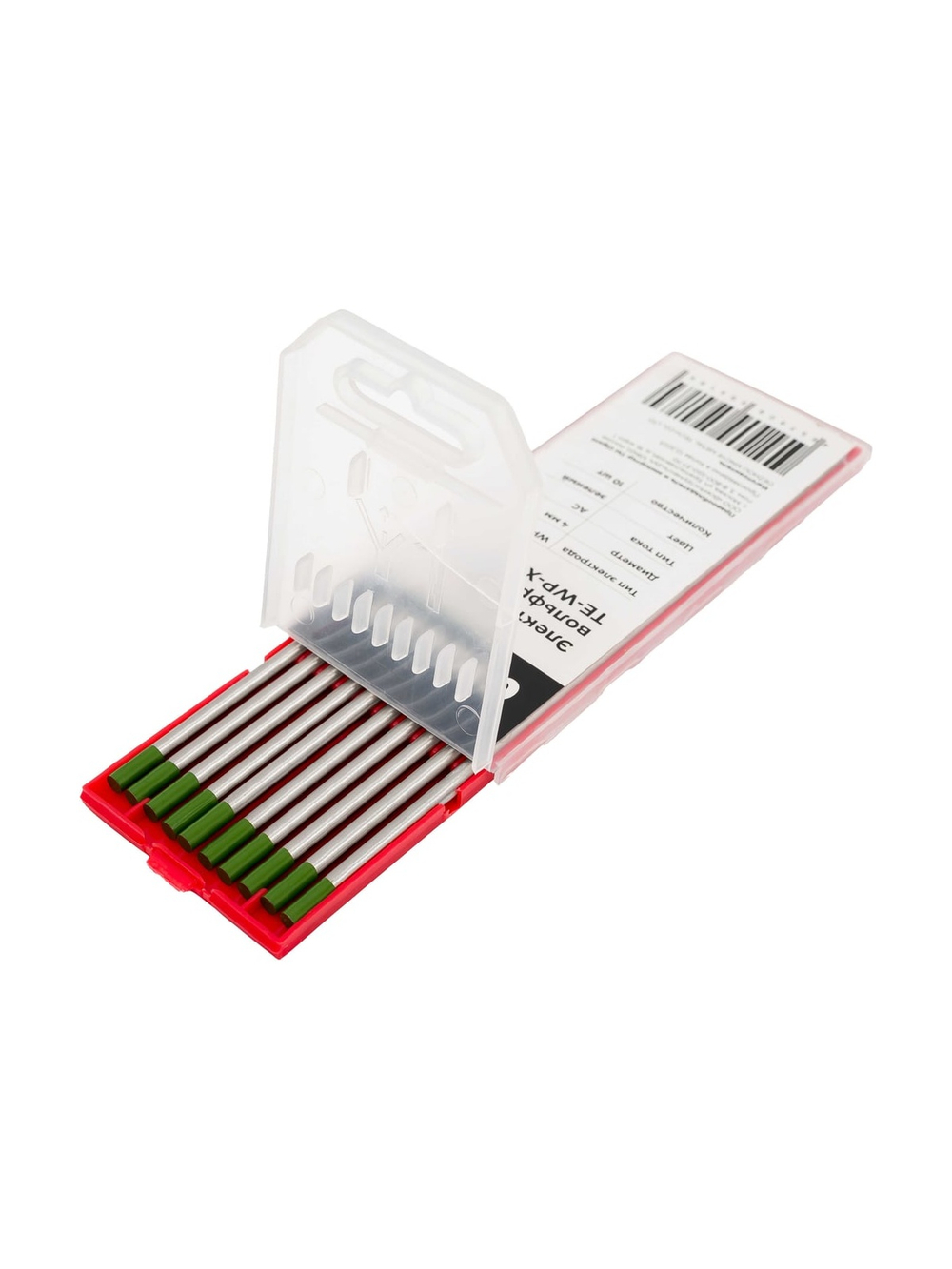 Электроды вольфрамовые (WP-175; 4 мм; зеленый; АС; 10 шт) Gigant TE-WP-X-4,0