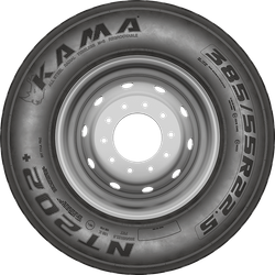 Автошина 385/55R22.5 Кама NT-202+ 160K (прицепные оси 4 дор)