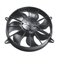 Электровентилятор 24 В, 280 мм, 190 Вт, тип A-от радиатора/всасывание, 2300 м3/час, 7 лопастей изогнутые