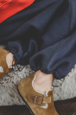 Брюки-бананы с начесом, "Графит"