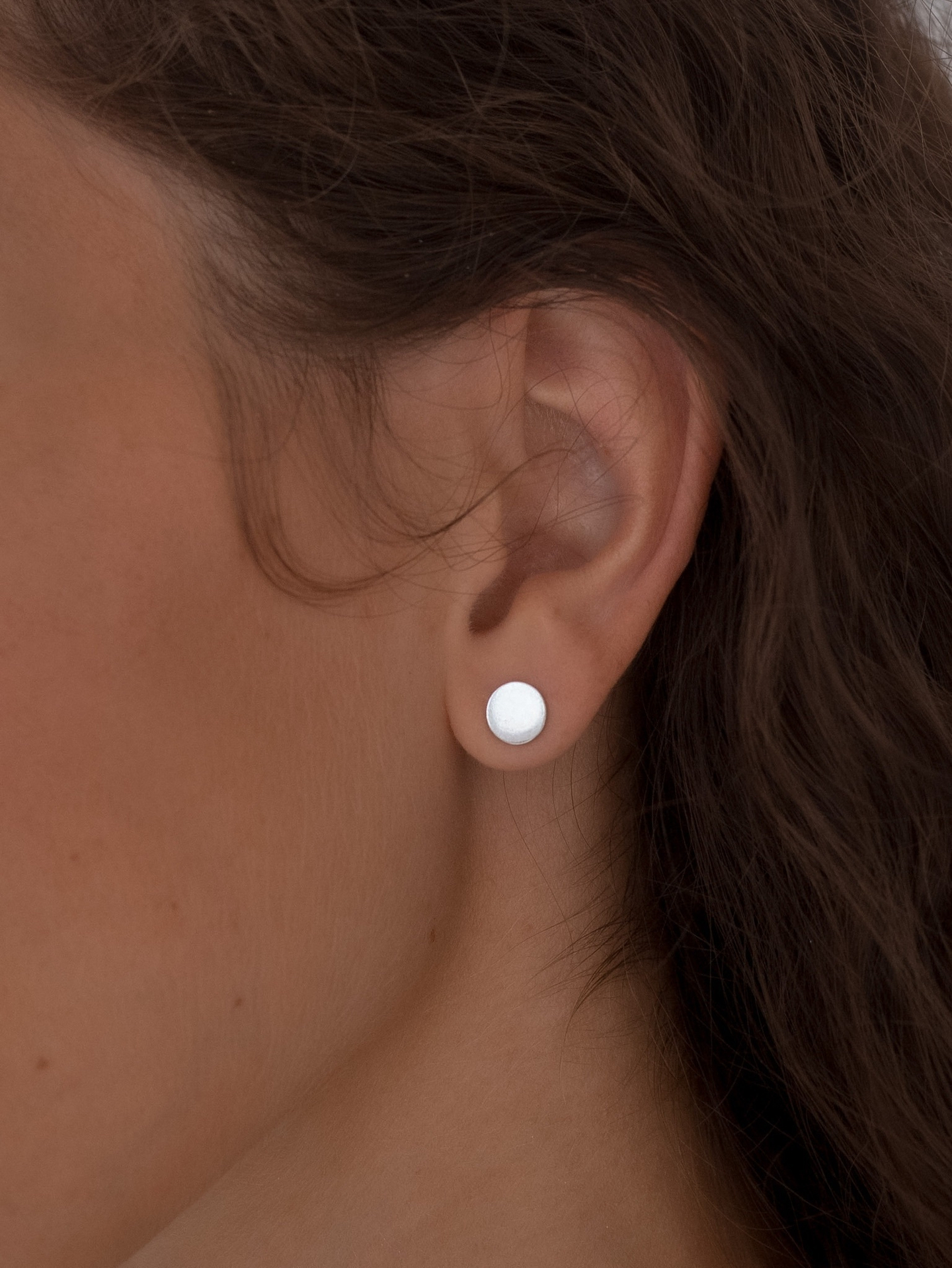 Серьги Круг, глянец