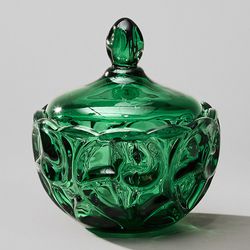 БЛЮДО С КРЫШКОЙ "ELEGIA" EMERALD 12Х12 СМ