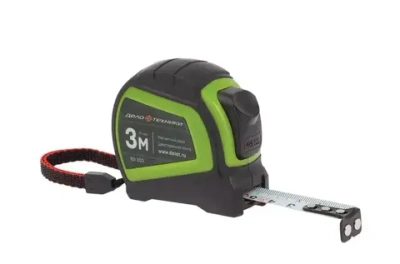 Рулетка Дело Техники в обрезиненном корпусе 3м х 16мм, 101303