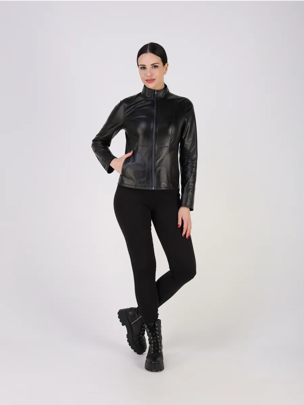 Кожаная куртка демисезонная замшевая двухсторонняя