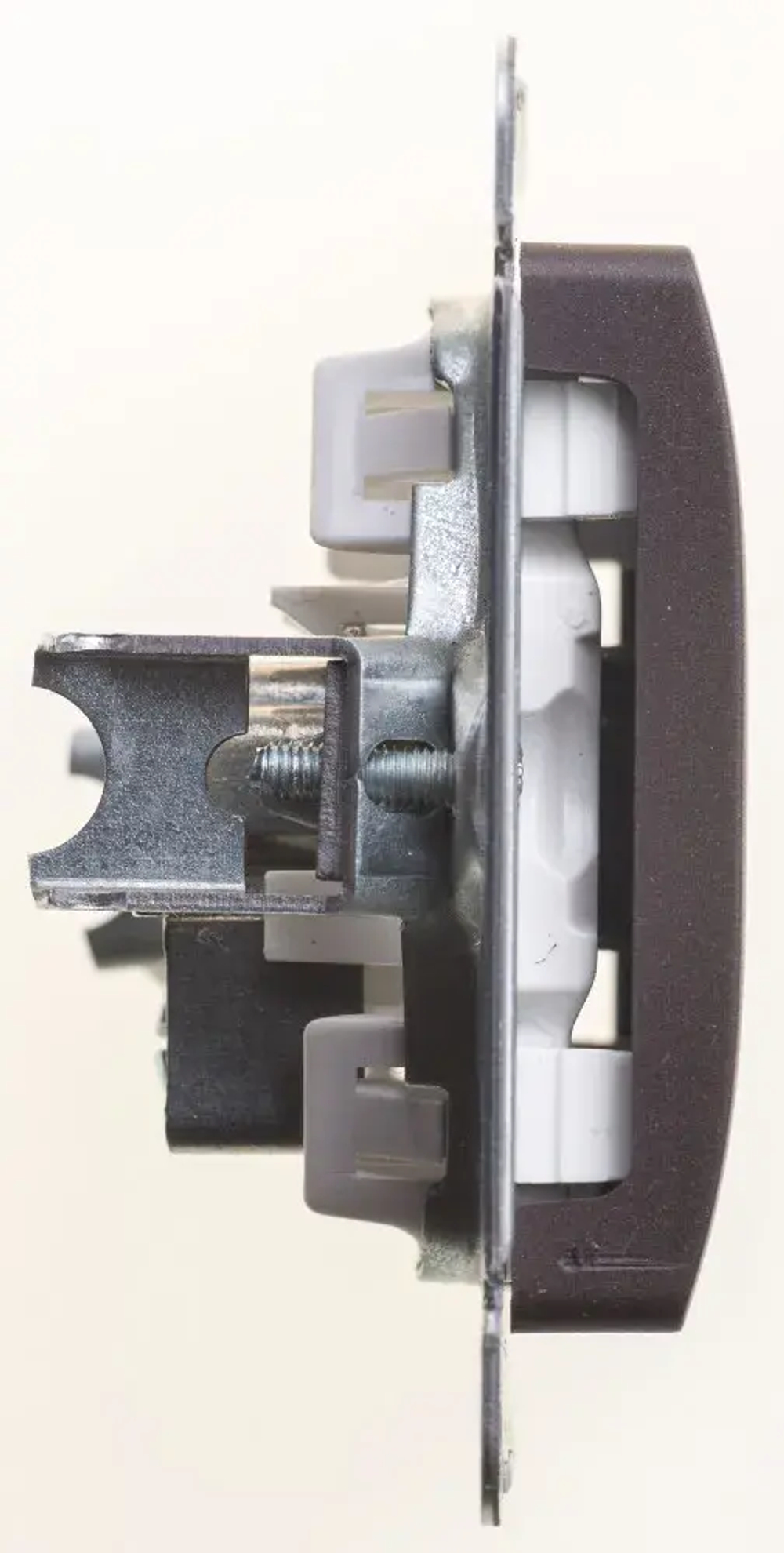 GLOSSA TV РОЗЕТКА одиночная 1DB, ШОКОЛАД