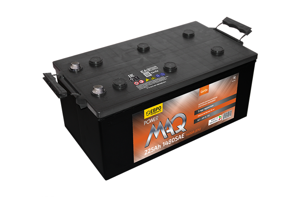 Аккумулятор 6СТ-225 А.ч., о.п., R+(3), VL MAQ power