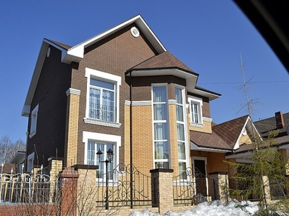 Старооскольский кирпич лицевой Коричневый, Гладкий, 1NF