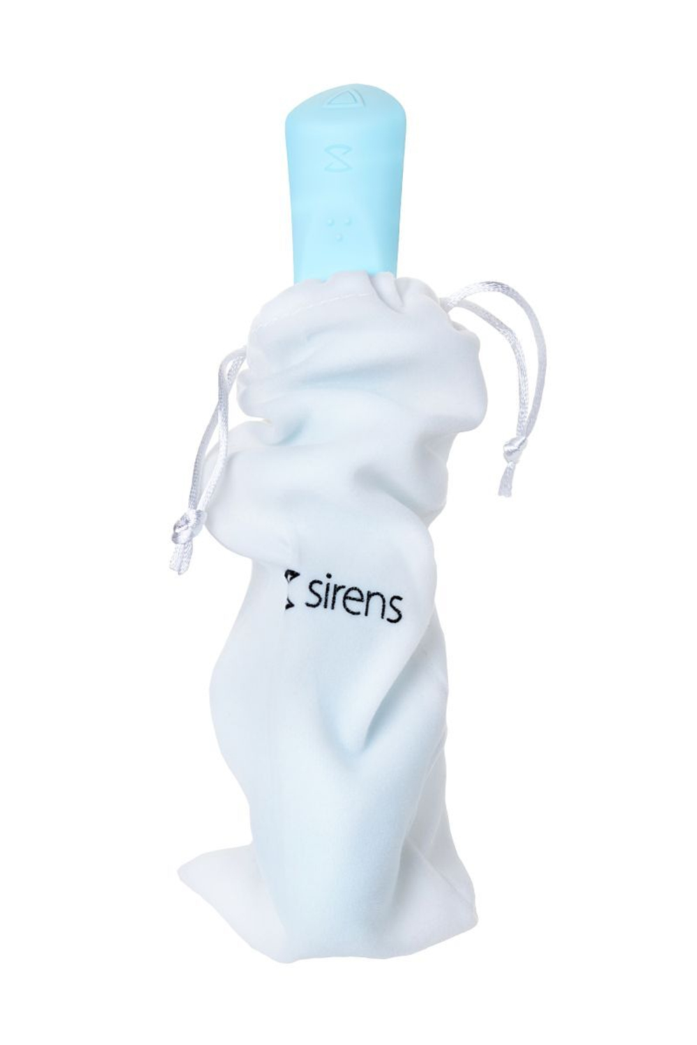 Голубой гибкий водонепроницаемый вибратор Sirens Venus - 22 см. (Цвет: голубой)