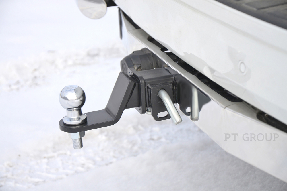 Фаркоп PT GROUP /съемный квадрат/ с нержавеющей накладкой для TOYOTA LC PRADO 150 2009-/ LEXUS GX 460 2010-2013(паспорт и сертификат в комплекте)(без электрики) арт.TPR-09-991124.00