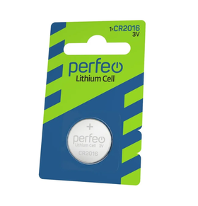 Батарейка PERFEO Литий CR2016 1шт блистер 30 006 803