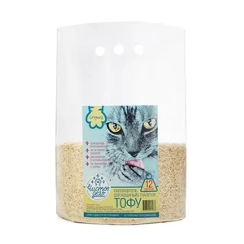 Наполнитель Чистое дело "Оригинальный" для кошачьего туалета, тофу