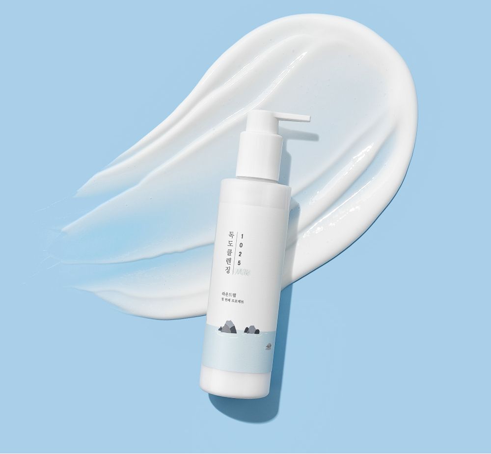 ROUND LAB Молочко нежное для снятия макияжа с морской водой 1025 Dokdo Cleansing Milk (200 мл)