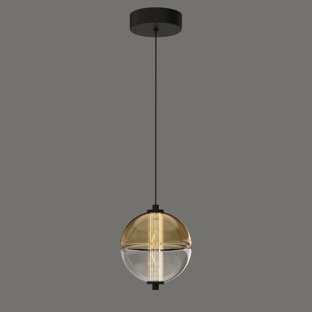 Подвесной светильник MD24022079-1A black/amber