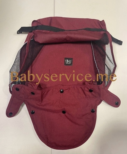 Корзина Carrello Echo серый красно-бордовый