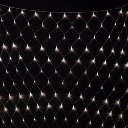 Светодиодная сетка с контроллером 2*3 м., 384 холодных белых LED ламп, прозрачный ПВХ, LTC (NTL384C-10-2W)