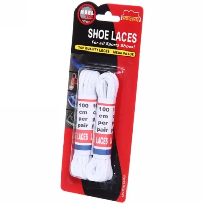 Шнурки для обуви «Классические», круглое сечение, цвет белый, 2 пары, 100см