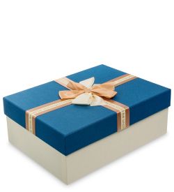 WF-68/3-B Коробка «Прямоугольник» цв.беж./син.