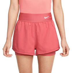 Женские Шорты теннисные Nike Court Dri Fit Advantage Short - adobe/white
