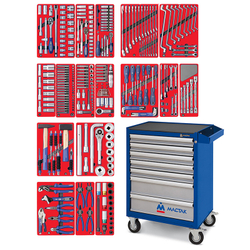 Набор инструментов &quot;ЭКСПЕРТ&quot; в синей тележке, 323 предмета МАСТАК 52-07323B