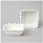 Набор салатников 2шт 400мл квадрат "Pearl"