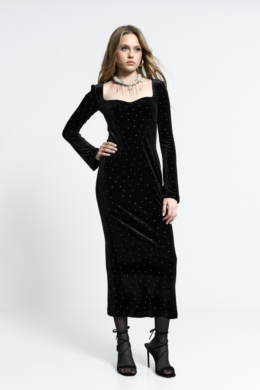 Платье бархатное "Ницца"