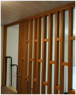 Дизайнерская перегородка из Бука 40х60мм