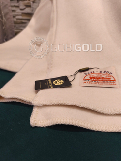 Одеяло тканое из 100% верблюжьей шерсти 150х200 см. (GOBI SUN) - белое (утяжеленное)