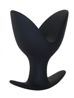 Силиконовый анальный эспандер Meduim Petals Anal Extender (10,5 см , черный) (Цвет: черный)