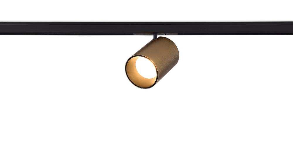 Светильник для Slim Line Mini,  Alpha,  7Вт,  3000К,  корпус латунь,  кольцо черное,  коннектор черный