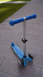 Самокат Mini Micro Deluxe Glow Plus (светящийся) LED арктический синий