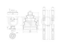 Пыльник ШРУСа (к-т) UNIO DUC-30003K