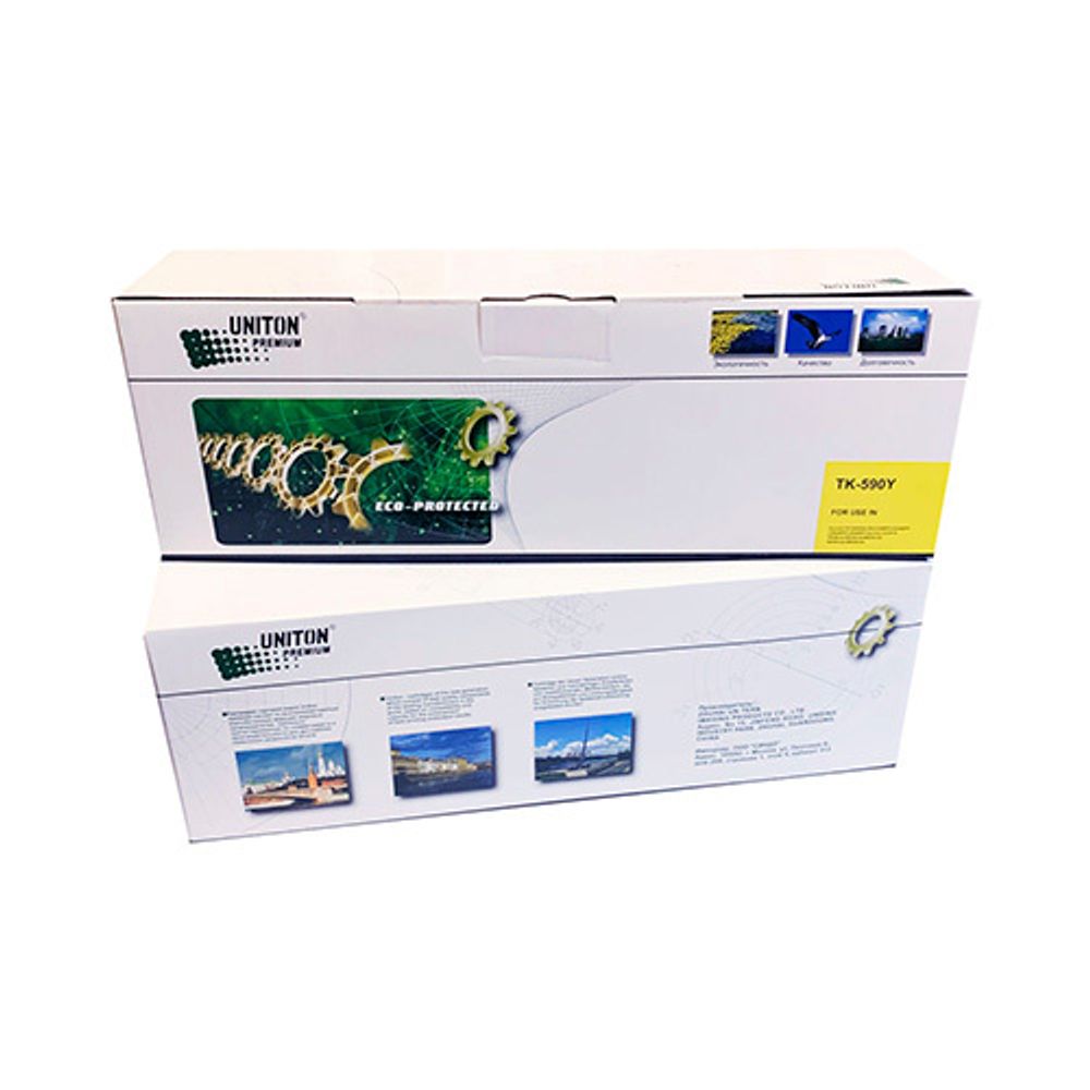 Тонер-картридж UNITON, аналог KYOCERA TK-590Y для FS-C5250/2026/2526/2626 желтый (5K)