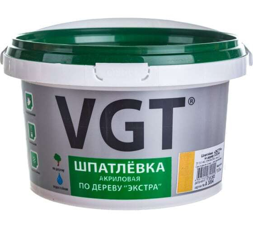 ШПАТЛЕВКА VGT ПО ДЕРЕВУ ЭКСТРА СОСНА 1КГ