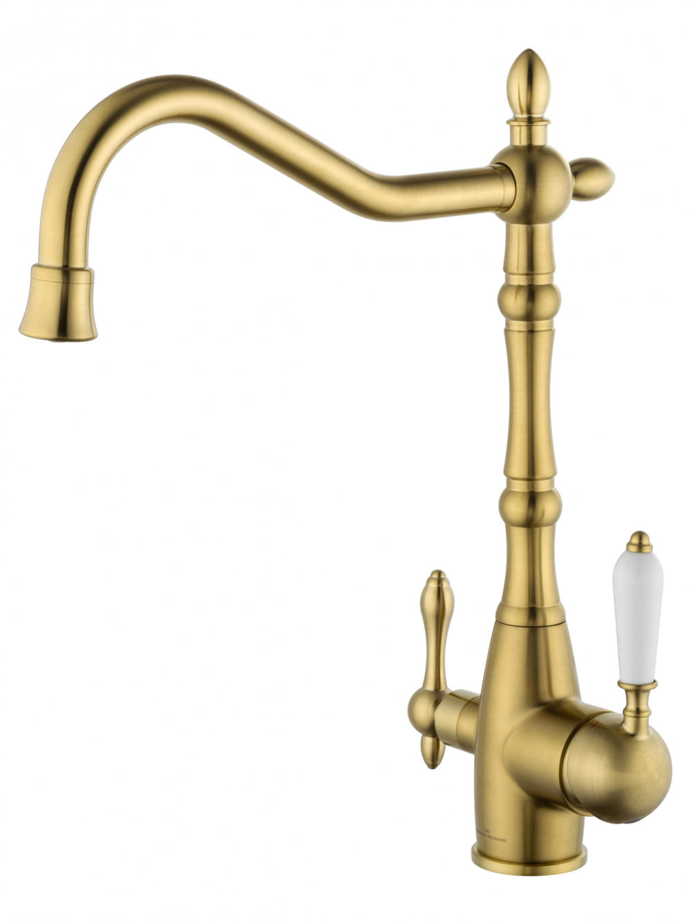 Смеситель для кухни c подключением фильтра WONZON & WOGHAND, Брашированное золото (WW-88458006-BG)