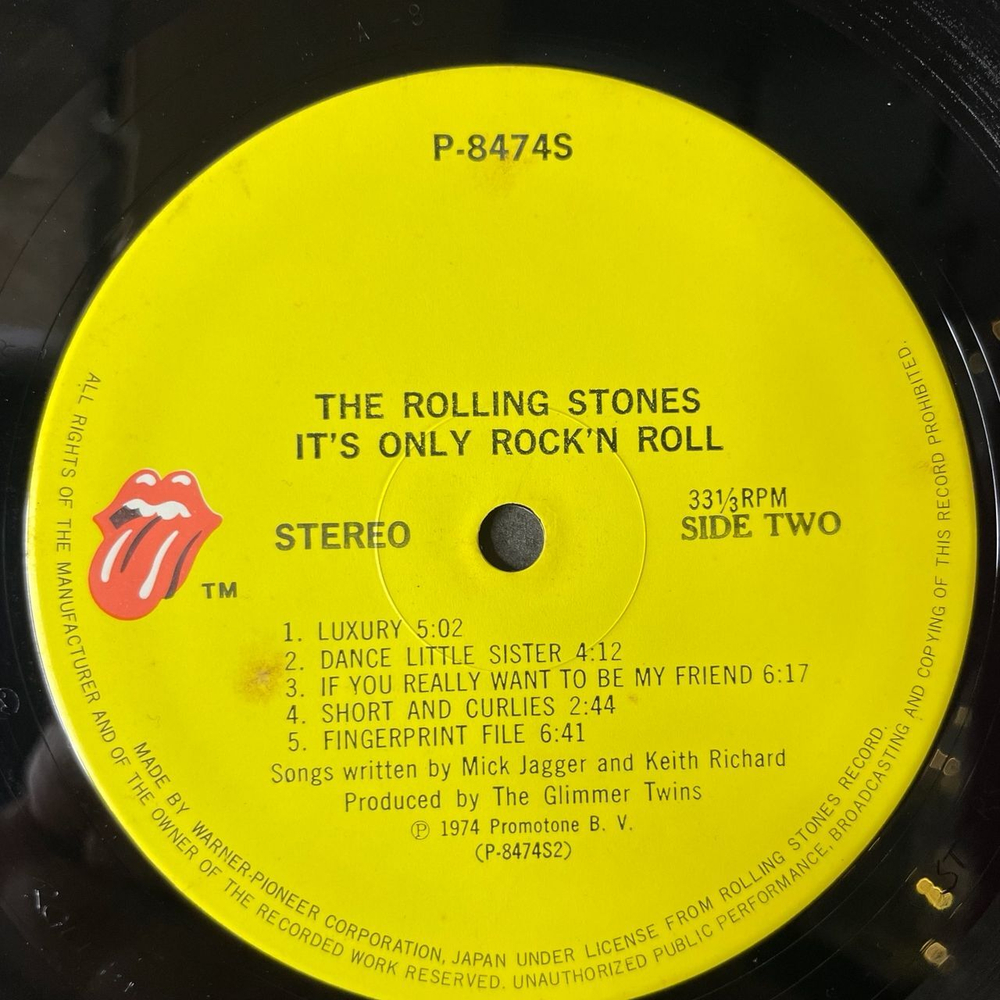 Винтажная виниловая пластинка LP The Rolling Stones It's Only Rock 'N Roll (Japan 1974) (No Obi)